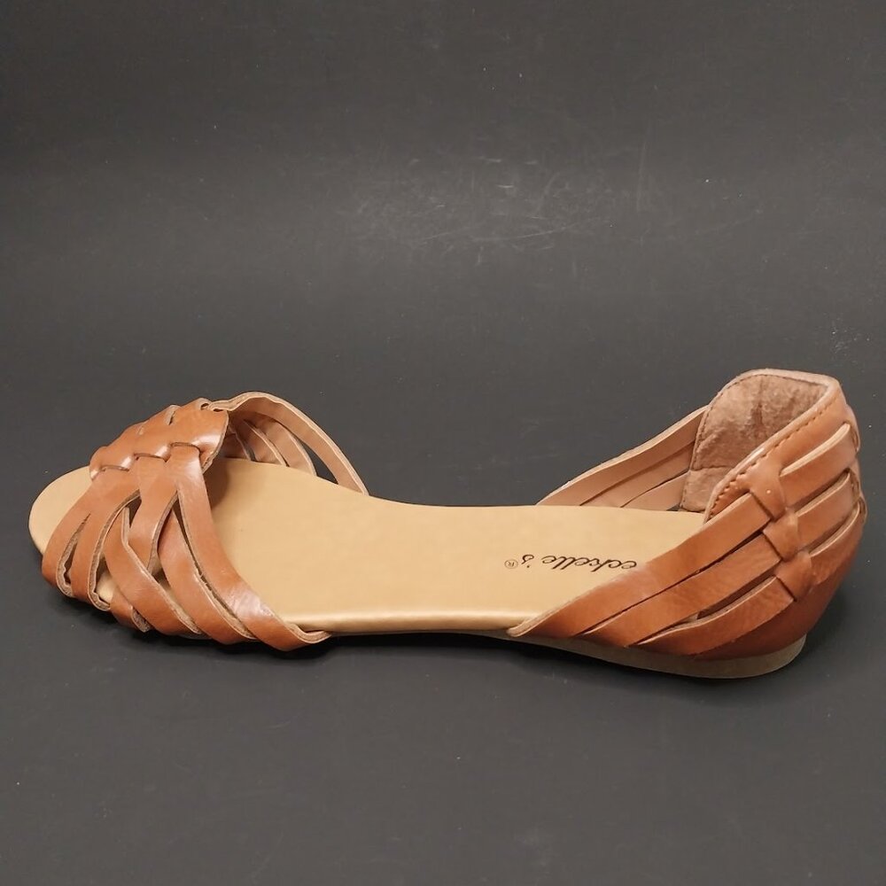Breckelles Woman's Peep Toe Flat - Picture 3 of 10
